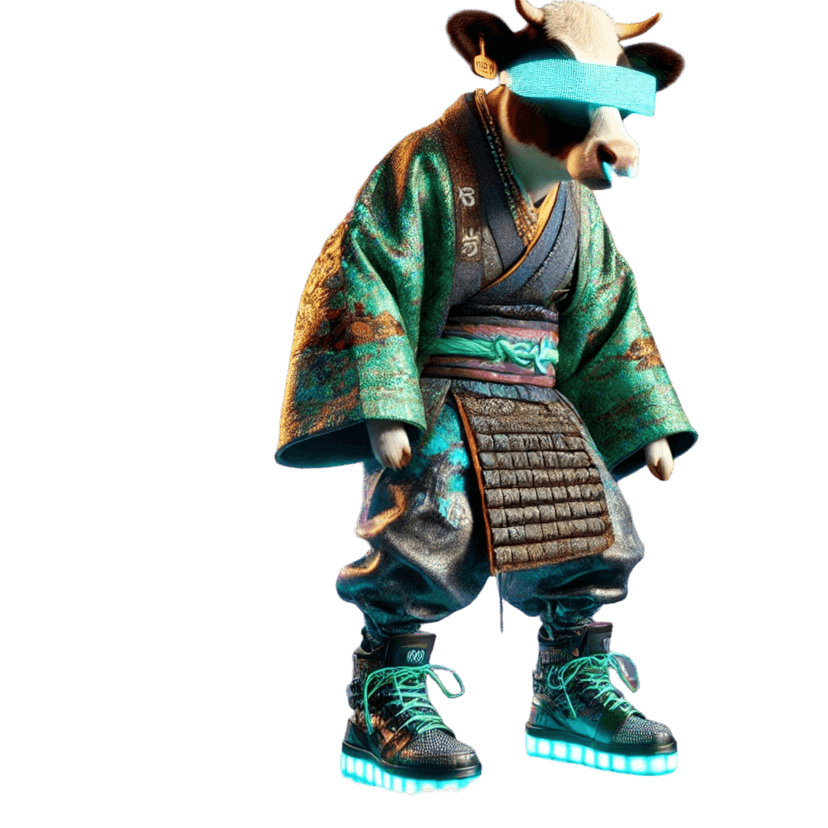 BFCMEME NFT Samurai Cow